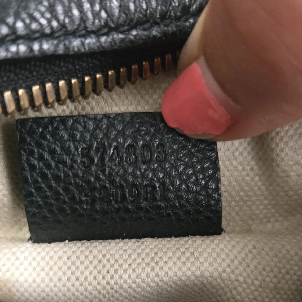 Gucci Black and Gold Messenger Bag with Signature Details
